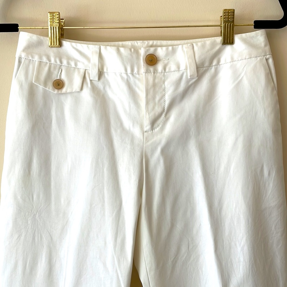Banana Republic White Martin Trousers - Picture 2 of 10